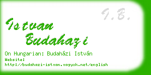 istvan budahazi business card
