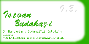 istvan budahazi business card